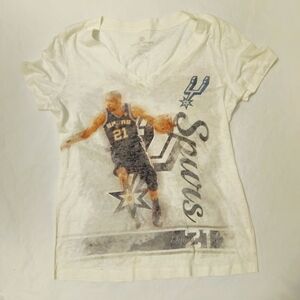 Women's White Spurs Graphic Short Sleeve Tee